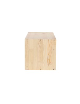 Modułowy Regał na Wino RW61 (1 Ukośna Leżnia) – Naturalne Drewno - product 2