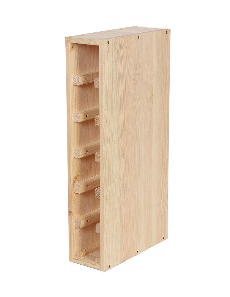 Regały - Modułowy Słupek na Wino RW61 (Na 6 Butelek) – Naturalne Drewno - product b2b.wamar.biz 2