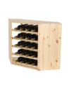 Modułowy/ Narożny Regał na Wino RW61 (5 Leżni) – Naturalne Drewno