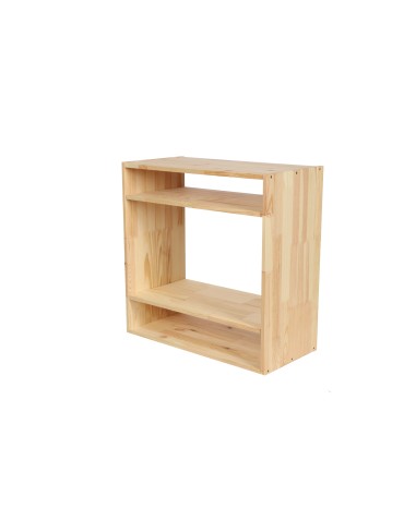 Regały - Modułowy Regał na Wino RW61 (2 Półki Pełne) – Naturalne Drewno - product 6