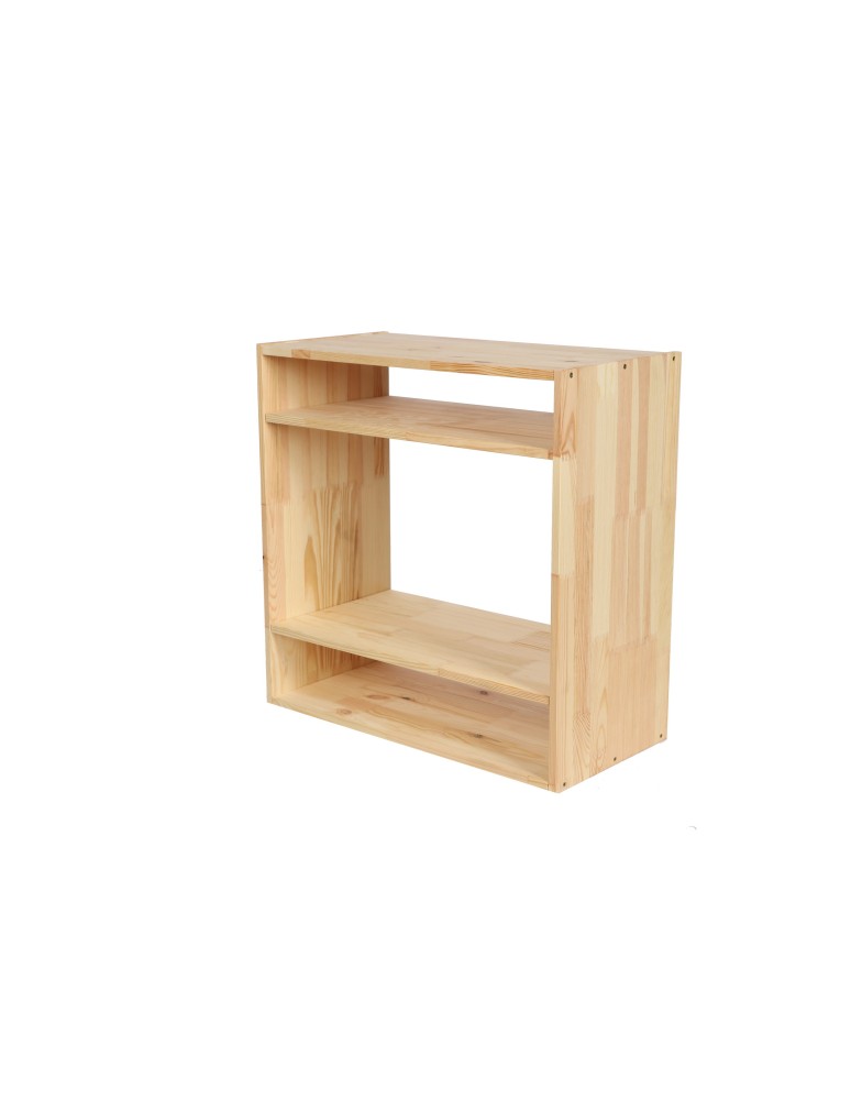 Regały - Modułowy Regał na Wino RW61 (2 Półki Pełne) – Naturalne Drewno - product b2b.wamar.biz 6