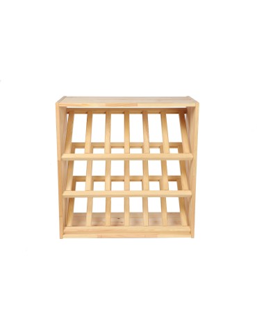 Regały - Modułowy Regał na Wino RW61 (3 Ukośne Leżnie) – Naturalne Drewno - product 4