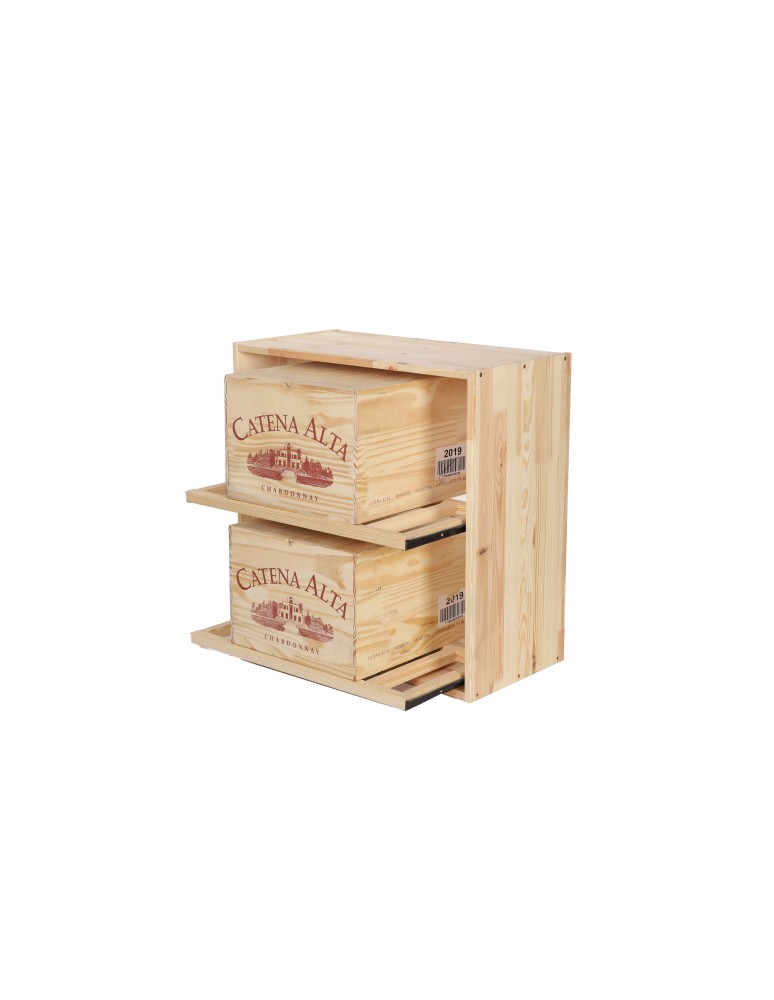 Regały - Modułowy Regał na Wino RW61 (2 Wysuwane Leżnie) – Naturalne Drewno - product b2b.wamar.biz 5