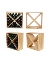 Modułowy Regał na Wino RW61 (Półki X1) – Naturalne Drewno