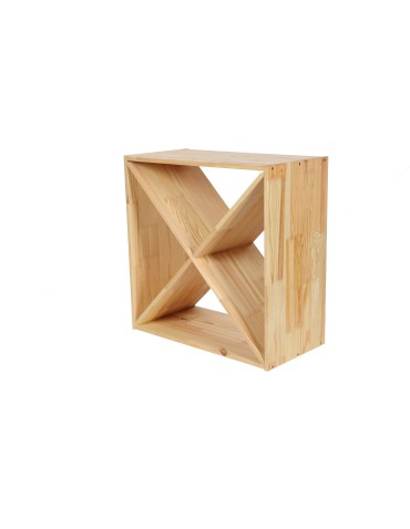 Regały - Modułowy Regał na Wino RW61 (Półki X1) – Naturalne Drewno - product 6