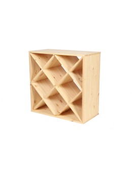 Modułowy Regał na Wino RW61 (Półki X4) – Naturalne Drewno - product 2