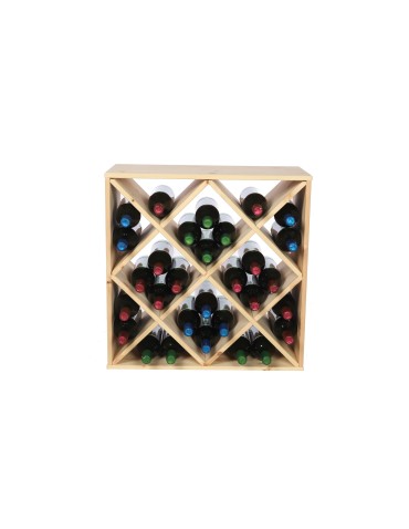 Regały - Modułowy Regał na Wino RW61 (Półki X4) – Naturalne Drewno - product 4