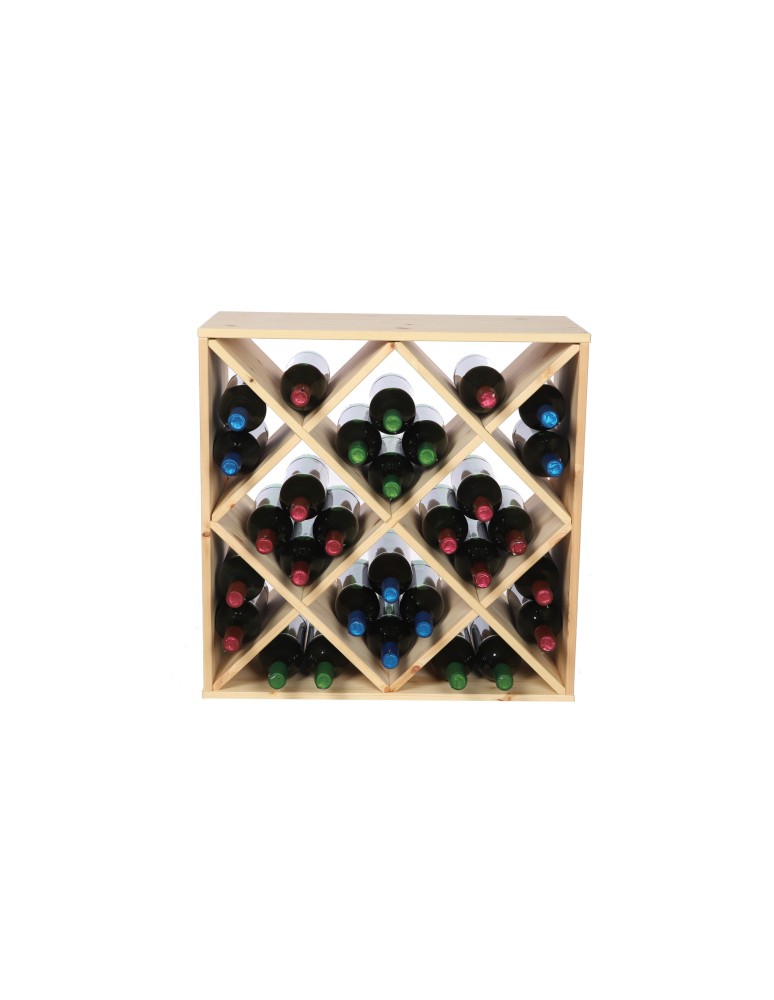 Regały - Modułowy Regał na Wino RW61 (Półki X4) – Naturalne Drewno - product b2b.wamar.biz 4