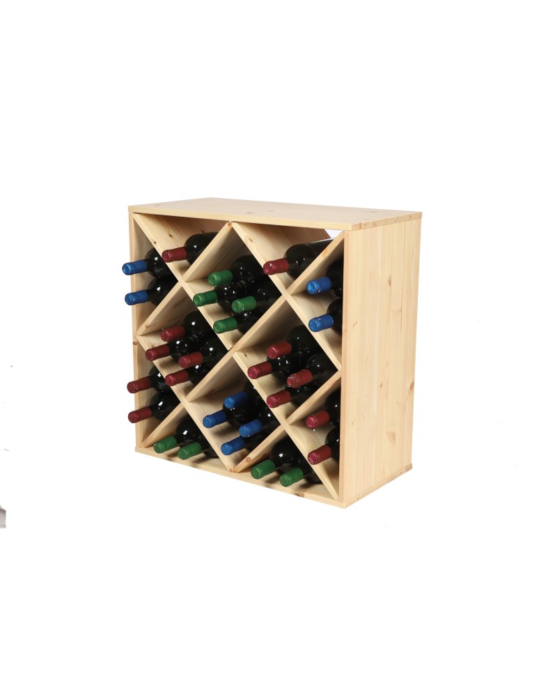 Regały - Modułowy Regał na Wino RW61 (Półki X4) – Naturalne Drewno - product b2b.wamar.biz 5