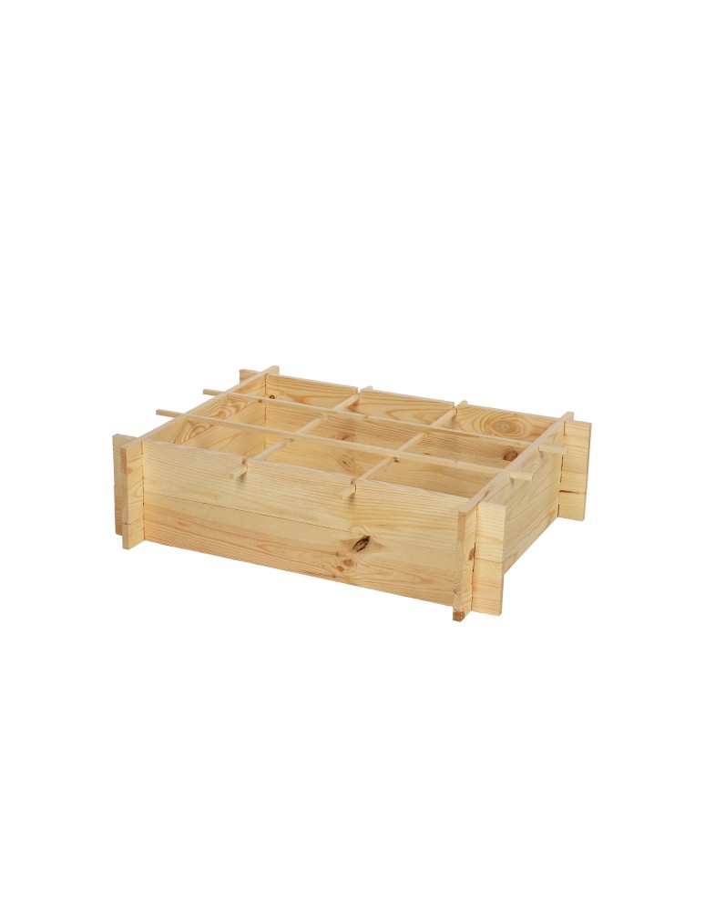 Uprawowe skrzynie ogrodowe- Warzywniaki- skrzynia do uprawy - Drewniana grządka podwyższana ZP05 /60x78 cm/ Naturalna - product b2b.wamar.biz 3