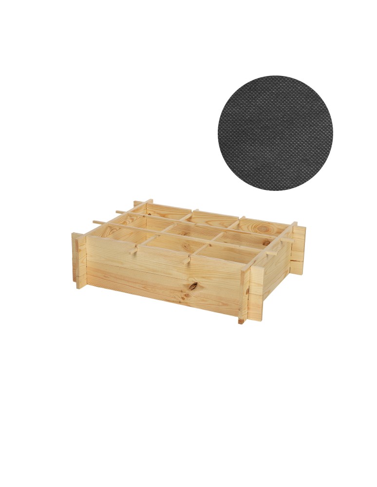 Uprawowe skrzynie ogrodowe- Warzywniaki- skrzynia do uprawy - Drewniana grządka podwyższana ZP05 /60x78 cm/ Naturalna - product b2b.wamar.biz 4