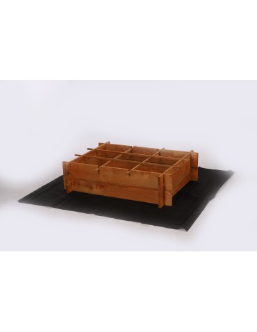 Uprawowe skrzynie ogrodowe- Warzywniaki- skrzynia do uprawy - Drewniana grządka podwyższana ZP05 /60x78 cm/ Brązowa - product 5