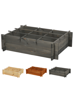 Drewniana grządka podwyższana ZP05 /60x78 cm/ Szara