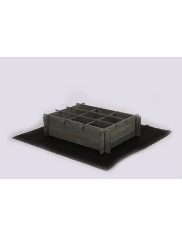 Uprawowe skrzynie ogrodowe- Warzywniaki- skrzynia do uprawy - Drewniana grządka podwyższana ZP05 /60x78 cm/ Szara - produkt 7