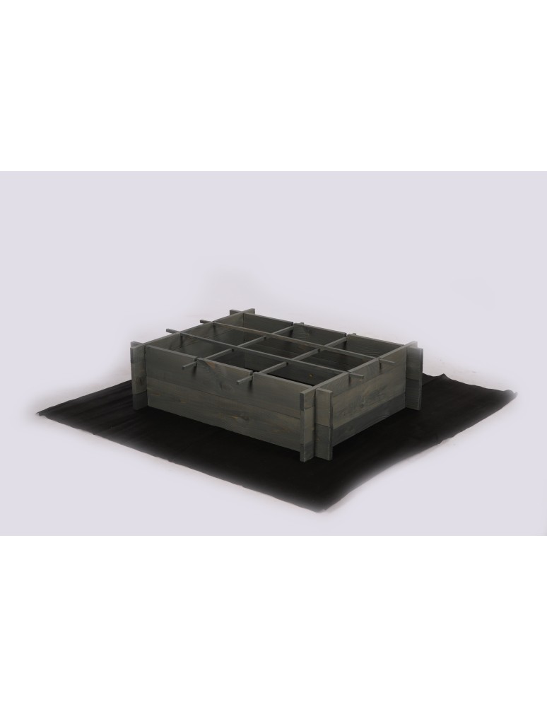 Uprawowe skrzynie ogrodowe- Warzywniaki- skrzynia do uprawy - Drewniana grządka podwyższana ZP05 /60x78 cm/ Szara - produkt b2b.wamar.biz 7