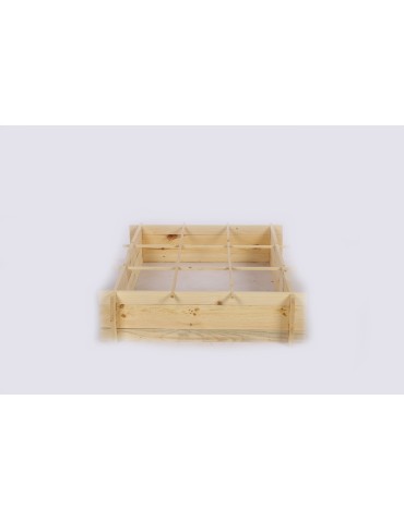 Uprawowe skrzynie ogrodowe- Warzywniaki- skrzynia do uprawy - Drewniana grządka podwyższana ZP05 /80x118 cm/ Naturalna - product 4