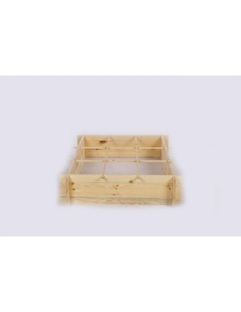 Uprawowe skrzynie ogrodowe- Warzywniaki- skrzynia do uprawy - Drewniana grządka podwyższana ZP05 /80x118 cm/ Naturalna - product b2b.wamar.biz 4