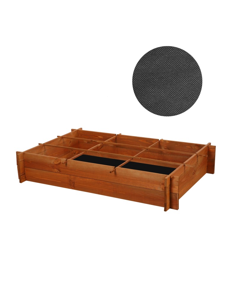 Uprawowe skrzynie ogrodowe- Warzywniaki- skrzynia do uprawy - Drewniana grządka podwyższana ZP05 /80x118 cm/ Brązowa - produkt b2b.wamar.biz 2