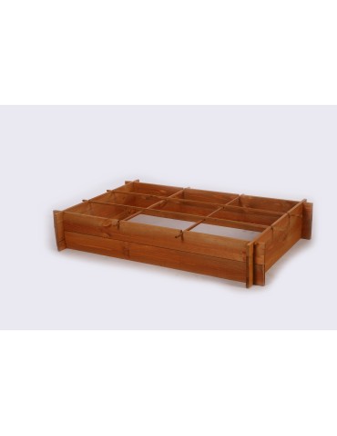 Uprawowe skrzynie ogrodowe- Warzywniaki- skrzynia do uprawy - Drewniana grządka podwyższana ZP05 /80x118 cm/ Brązowa - produkt 6
