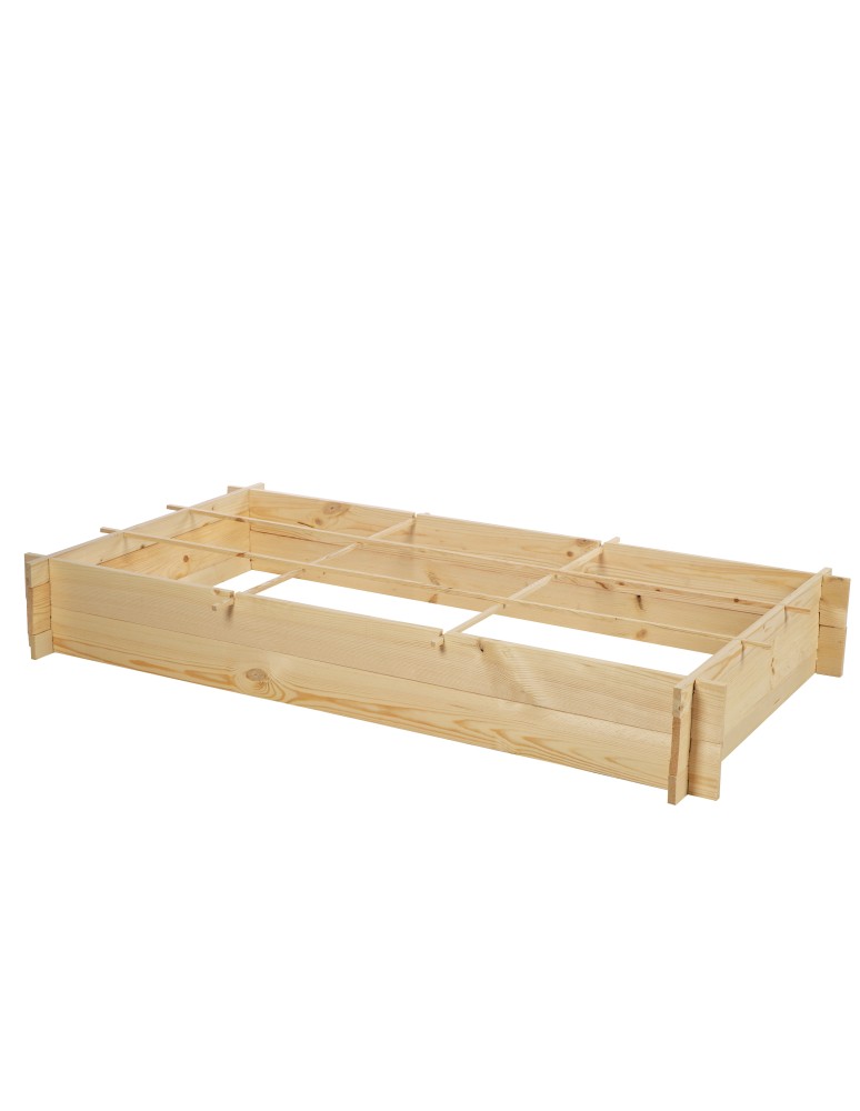 Uprawowe skrzynie ogrodowe- Warzywniaki- skrzynia do uprawy - Drewniana grządka podwyższana ZP05 /80x148 cm/ Naturalna - product b2b.wamar.biz 3