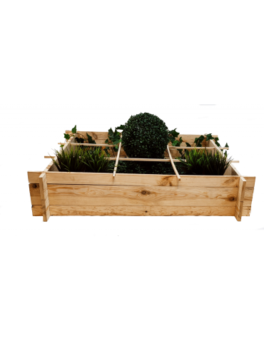 Drewniana grządka podwyższana ZP05 /100x100 cm/ Naturalna - product 2