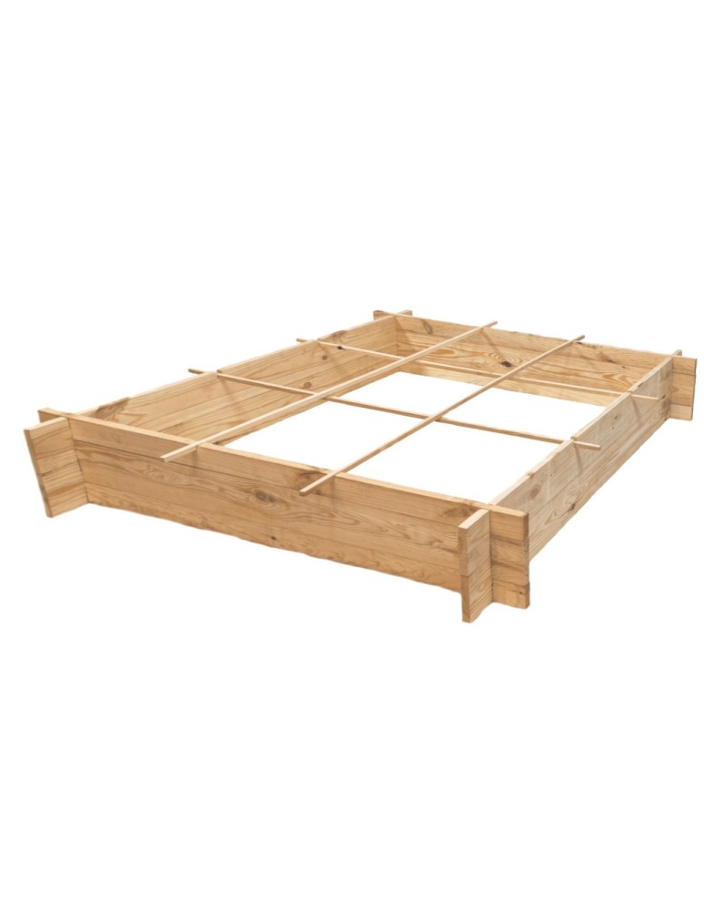 Uprawowe skrzynie ogrodowe- Warzywniaki- skrzynia do uprawy - Drewniana grządka podwyższana ZP05 /100x100 cm/ Naturalna - product b2b.wamar.biz 6