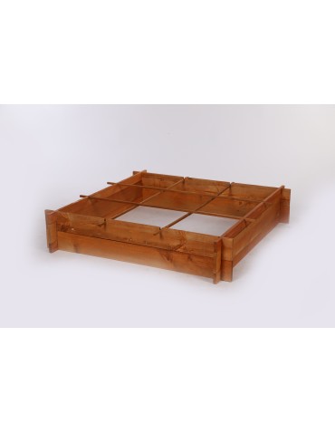 Uprawowe skrzynie ogrodowe- Warzywniaki- skrzynia do uprawy - Drewniana grządka podwyższana ZP05 /100x100 cm/ Brązowa - produkt 6