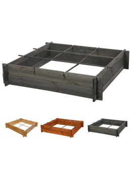 Drewniana grządka podwyższana ZP05 /100x100 cm/ Szara