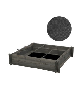 Drewniana grządka podwyższana ZP05 /100x100 cm/ Szara - product 2