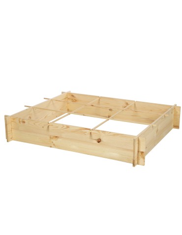 Uprawowe skrzynie ogrodowe- Warzywniaki- skrzynia do uprawy - Drewniana grządka podwyższana ZP05 /100x118 cm/ Naturalna - product 3