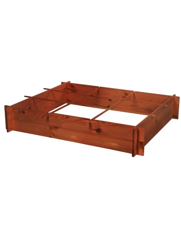 Uprawowe skrzynie ogrodowe- Warzywniaki- skrzynia do uprawy - Drewniana grządka podwyższana ZP05 /100x118 cm/ Brązowa - produkt 3