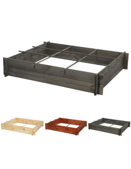 Drewniana grządka podwyższana ZP05 /100x118 cm/ Szara