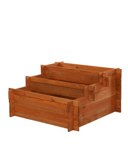 Drewniana grządka kaskadowa ZP04 / 78x75 cm / Brązowa - product 2