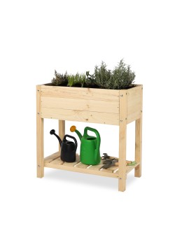 Drewniany ziołownik z półką OBM / 78x40 cm / Naturalny - product 2