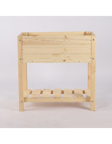 Miniszklarnie i Inspekty - Drewniany ziołownik z półką OBM / 78x40 cm / Naturalny - product 5