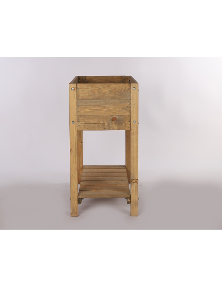 Miniszklarnie i Inspekty - Drewniany ziołownik z półką OBM / 78x40 cm / Brązowy - product b2b.wamar.biz 5