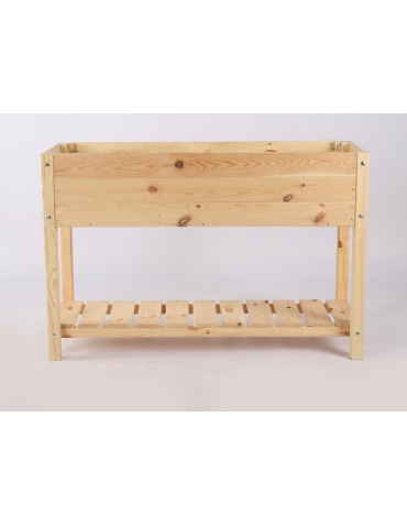 Miniszklarnie i Inspekty - Drewniany ziołownik z półką OBM / 118x40 cm / Naturalny - product 5