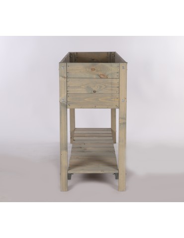 Miniszklarnie i Inspekty - Drewniany ziołownik z półką OBM / 118x40 cm / Szary - product 5