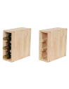 Modułowy Słupek na Wino RW61 (Na 3 Butelki) – Naturalne Drewno