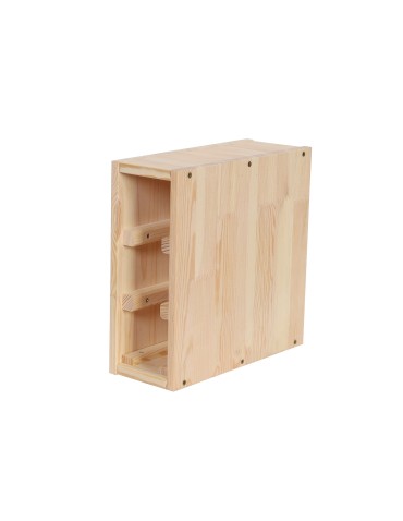 Modułowy Słupek na Wino RW61 (Na 3 Butelki) – Naturalne Drewno - product 2