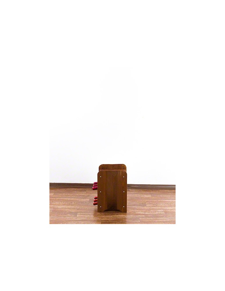 Regały - Drewniany regał na wino z półką - RW31 /na 6 butelek/ Brązowy - product b2b.wamar.biz 6