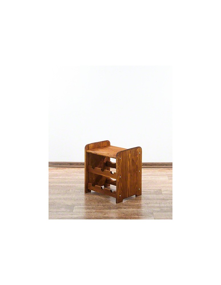 Regały - Drewniany regał na wino z półką - RW31 /na 6 butelek/ Olcha - product b2b.wamar.biz 4