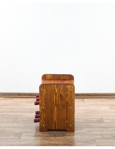 Regały - Drewniany regał na wino z półką - RW31 /na 6 butelek/ Olcha - product 6