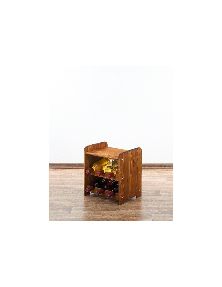 Regały - Drewniany regał na wino z półką - RW31 /na 6 butelek/ Olcha - product b2b.wamar.biz 7