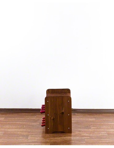 Regały - Drewniany regał na wino z półką - RW31 /na 8 butelek/ Brązowy - produkt 6