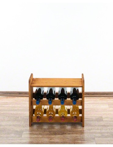 Drewniany regał na wino z półką - RW31 /na 8 butelek/ Olcha - product 2
