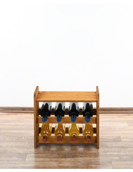 Drewniany regał na wino z półką - RW31 /na 8 butelek/ Olcha - product 2