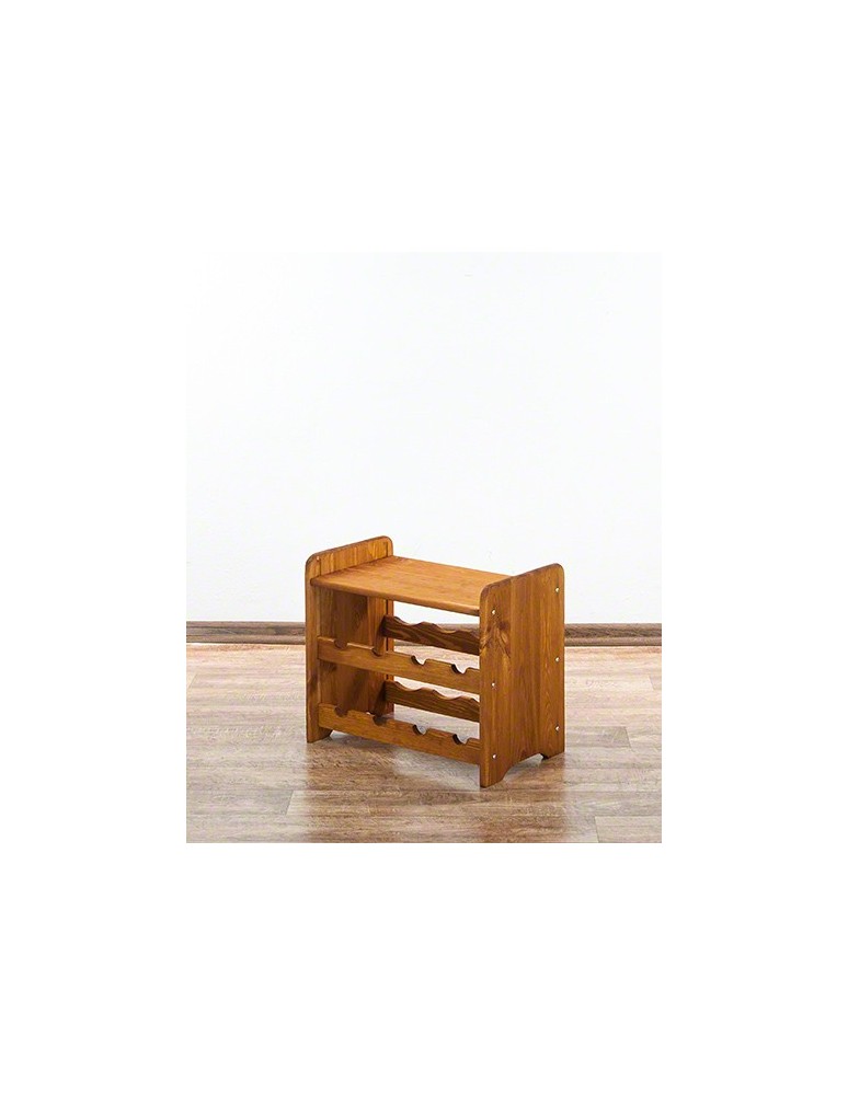 Regały - Drewniany regał na wino z półką - RW31 /na 8 butelek/ Olcha - product b2b.wamar.biz 4