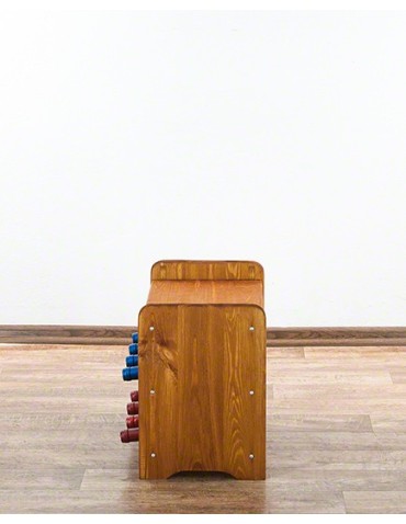 Regały - Drewniany regał na wino z półką - RW31 /na 8 butelek/ Olcha - product 6