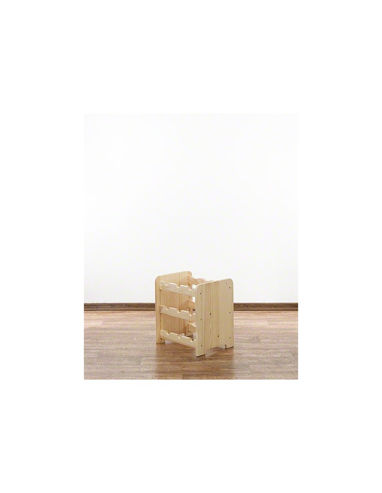 Regały - Drewniany regał na wino - RW31 /na 9 butelek/ Naturalny - product b2b.wamar.biz 4